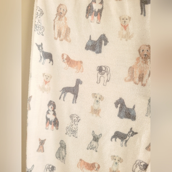 P.J.Salvage Dogs Print Pull On Drawstring Open Leg Relaxed Fit Pants XS - Picture 4 of 13